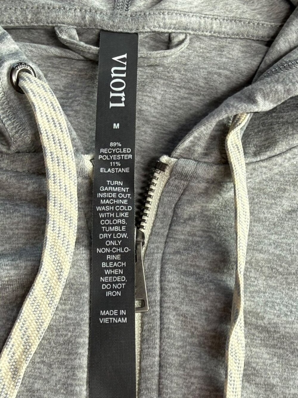 VUORI Hoodie Jacket Full Zip Gray Size Women's M Halo Performance - Picture 4 of 9